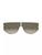 Fendi | Metal Sun Rectangular Shield Sunglasses, 颜色GOLD BROWN