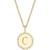 商品第3个颜色C, Sarah Chloe | Initial Medallion Pendant Necklace in 14k Gold-Plated Sterling Silver, 18"