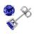 商品Essentials | And Now This Glass Stone Stud Earrings in Silver-Plate颜色Sapphire Glass