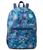 color Royal Blue Seascape, Sakroots | On The Go Packable Backpack