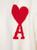 商品AMI | Logo Felted Wool Sweater颜色White/Red