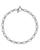颜色: Silver, Ettika Jewelry | Golden Flat Rectangle Chain Necklace, 15"