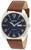 颜色: Blue, Seiko | SEIKO Automatic Watch for Men - Recraft Series - Brown Leather Strap, Day/Date Calendar, 50m Water Resistant
