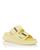 商品Alexander McQueen | Women's Hybrid Slide Sandals颜色Yellow