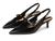 颜色: Black Leather, Franco Sarto | Khloe Pointed Toe Slingback Kitten Heel