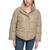 DKNY | Women's Faux-Leather High-Low Hem Puffer Jacket, 颜色Sage