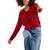 商品Tommy Jeans | Women's Cable-Knit Sweater颜色Crimson