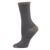 Memoi | Tipped Flat knit Cashmere Women's Crew Socks, 颜色Med Gray H