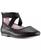 颜色: Black Smooth, Nina | Little Girls Marissa Crisscross Ankle Strap Ballet Flat