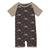 KicKee Pants | Print Raglan Romper (Infant), 颜色Midnight Mushrooms