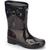 颜色: black/gold, Kenneth Cole | Rain Buckle Ombre Womens Faux Leather Two Tone Rain Boots