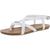 商品Blowfish | Blowfish Womens Faux Leather Slingback Flat Sandals颜色White