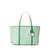Ralph Lauren | Canvas & Leather Extra-Large Emerie Tote, 颜色Natural/Green Topaz/Green Topaz