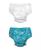 颜色: Aqua Mandarin Fish, green sprouts | Toddler Boys or Toddler Girls Snap Swim Diaper, Pack of 2