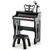颜色: black, Hivvago | 37 Keys Music Piano with Microphone Kids Piano Keyboard with Detachable Music Stand