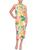 RACHEL Rachel Roy | Womens High-neck Back zip Midi Dress, 颜色tropical multi floral