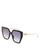 color Black/Gray Gradient, Fendi | Women's Butterfly Gradient Sunglasses, 55mm