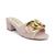 商品Juicy Couture | Women's Zumi Faux Fur Heeled Sandals颜色Blush Faux Fur-Q