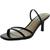 商品Steve Madden | Steve Madden Womens Loft Leather Snake Print Heel Sandals颜色Black Snake