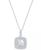 颜色: Opal, Macy's | Amethyst (1-1/5 ct. t.w.) & Lab-Grown White Sapphire (1/3 ct. t.w.) Square Halo Birthstone Pendant Necklace in Sterling Silver, 16" + 2" extender (Also in Additional Birthstones)