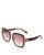 商品Kate Spade | Kimber Square Sunglasses, 56mm颜色Havana/Brown Gradient