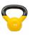 颜色: Yellow, Sunny Health & Fitness | Sunny Health and Fitness Vinyl Coated Kettle Bell, 25 lbs