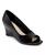 颜色: Black Patent, Easy Spirit | Women's Coleen Open-Toe Slip-On Dress Wedges