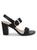 商品Stuart Weitzman | ​Leather Block Heel Sandals颜色BLACK