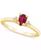 颜色: Gold, Macy's | Ruby (1/2 ct. t.w.) & Diamond Accent Pear Ring in 14k Gold