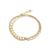 商品Unwritten | Silver Plated or Gold Flash Plated Double Strand Bracelet颜色Gold