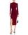 AQUA | Rib Knit Mock Neck Midi Dress - 100% Exclusive, 颜色Garnet
