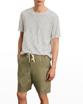 Vince | Men's Striped Slub T-Shirt商品图片,6.6折