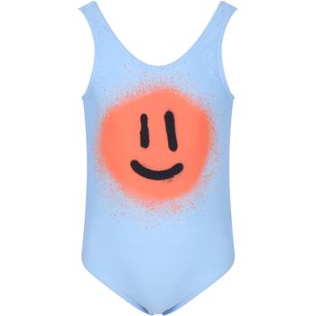 商品MOLO | Molo Light-blue Swimsuit For Girl With Smiley,商家Italist,价格¥666图片
