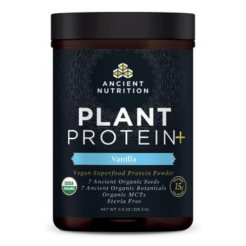 商品Ancient Nutrition | Plant Protein+ | Powder Vanilla (12 Servings),商家Ancient Nutrition,价格¥322图片
