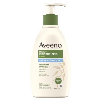 商品Aveeno | Sheer Hydration Daily Moisturizing Lotion Fragrance-Free,商家Walgreens,价格¥64图片