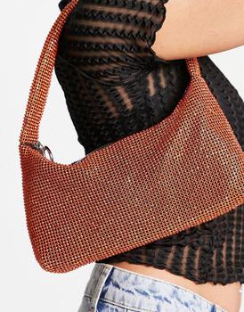 topshop包, Topshop | Topshop Sindy diamante bag in rust商品图片 