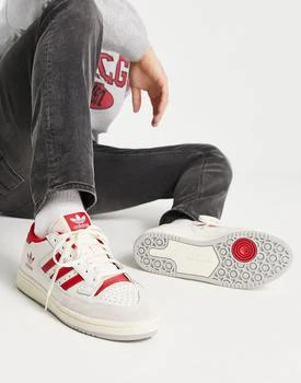 推荐adidas Originals Centennial trainers in white and red商品