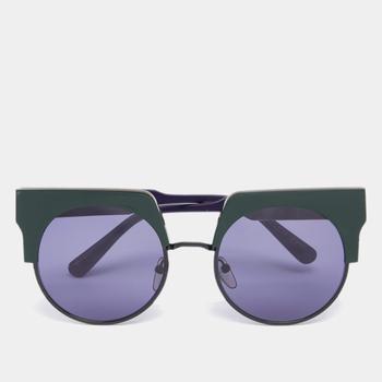 推荐Marni Purple/Green Me602s Graphic Sunglasses商品