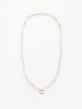 商品Foundation chrysoprase & 18kt gold necklace,商家MATCHESFASHION,价格¥14505图片