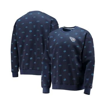 Tommy Hilfiger | Men's Navy Tennessee Titans Reid Graphic Pullover Sweatshirt 7.9折, 独家减免邮费