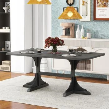 Simplie Fun | Retro Style Table 71'' Wooden Rectangular Table,商家Premium Outlets,价格¥5106