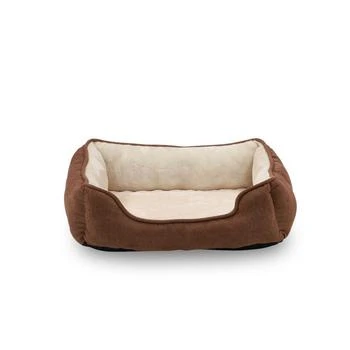 Macy's | Happycare Textiles Orthopedic Rectangle Bolster Pet Bed, 25"x21" Super Soft Plush Dog Bed,商家Macy's,价格¥365