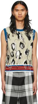 Charles Jeffrey Loverboy真假, Charles Jeffrey Loverboy | Beige Guddle Animal Vest商品图片 3.2折