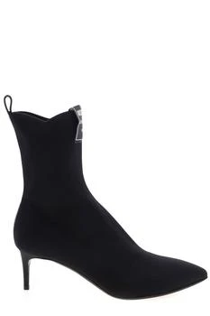 Moschino | Moschino Pointed-Toe Heeled Ankle Boots 5.7折