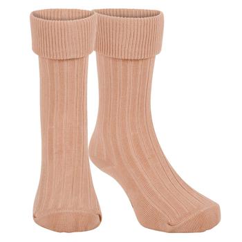 推荐High ribbed socks in peach商品