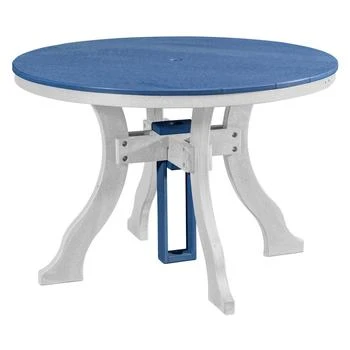 American Furniture Classics | Dining Height Round Table in Blue with a White Base,商家Premium Outlets,价格¥10220