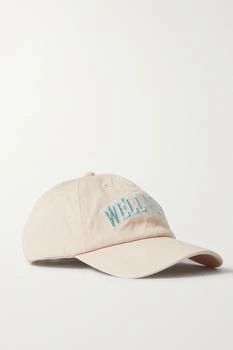 推荐Wellness Ivy 刺绣纯棉斜纹布棒球帽商品