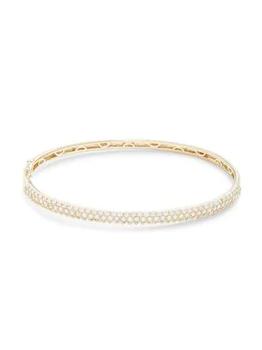 Effy | 14K Yellow Gold & 1.87 TCW Diamond Bangle商品图片,3折