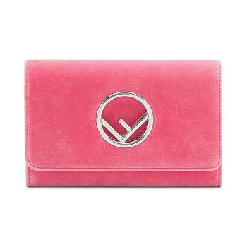 美国肯迪文, Fendi | Fendi 芬迪 女士粉色天鹅绒单肩钱包 8BS012-A3V6-F0HZM商品图片 独家减免邮费
