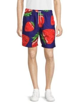 推荐Strawberry Print Shorts商品